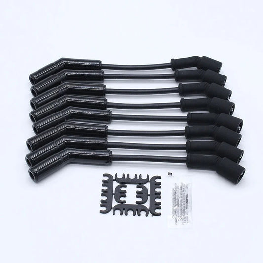 A24-1319-Ls Terminals 135° Ceramic Boot Spark Plug Wires Set-Black