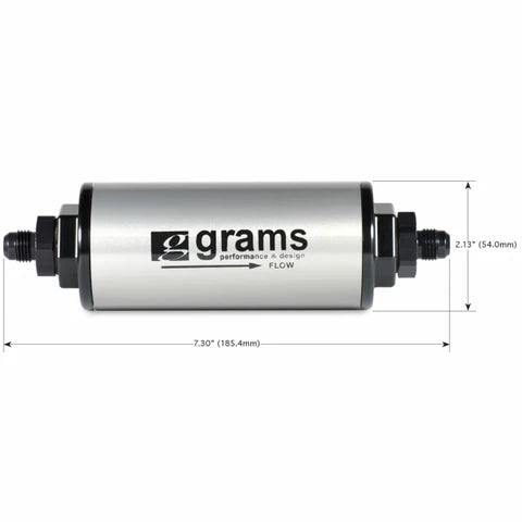 A24-1833-Grams Fuel Filter - 100 Micron w/ -10 AN