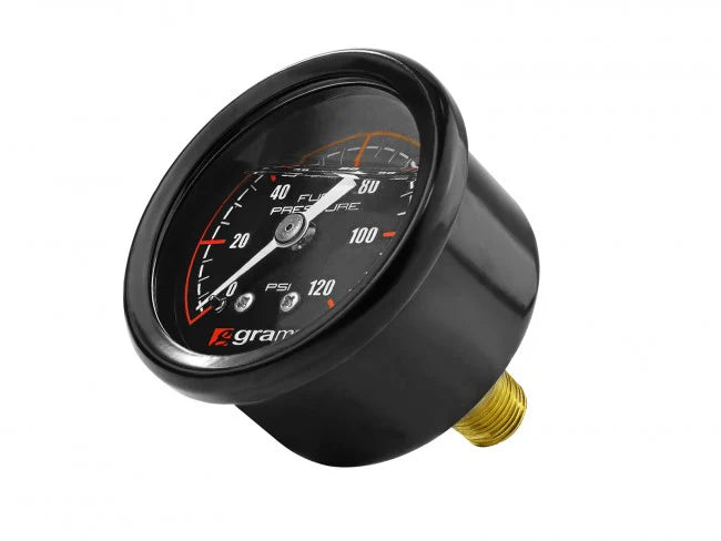 A24-1855-Grams Fuel Pressure Gauge - 120psi Black Face