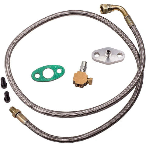 A24-2059-urbo Oil Feed Line Kit T3 T4 T60 T61 T70 1/8 PNT 90 Degree 43