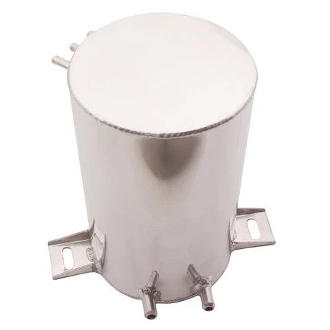 A24-2428-4.5Liter Alloy Mirror Polished Aluminum Swirl Pot Universal Fuel Surge Tank