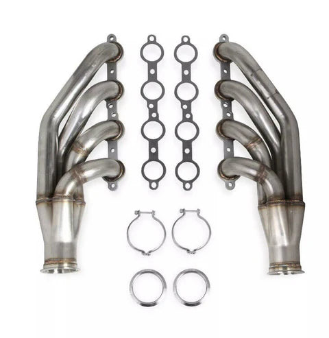 A24-2847-BOOST Up Forward Turbo Headers, Natural Finish, GM LS 4.8/5.3/6.0L