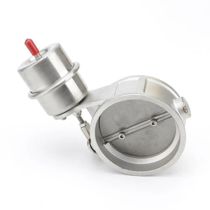 A24-2929-3'' 76mm Exhaust Control Valve Set Vacuum Actuator CLOSED Style Cutout Downpipe