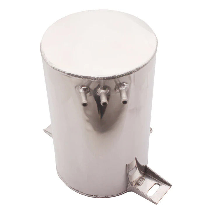A24-2428-4.5Liter Alloy Mirror Polished Aluminum Swirl Pot Universal Fuel Surge Tank