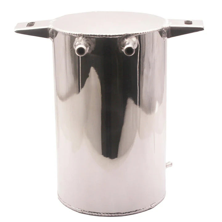 A24-2428-4.5Liter Alloy Mirror Polished Aluminum Swirl Pot Universal Fuel Surge Tank