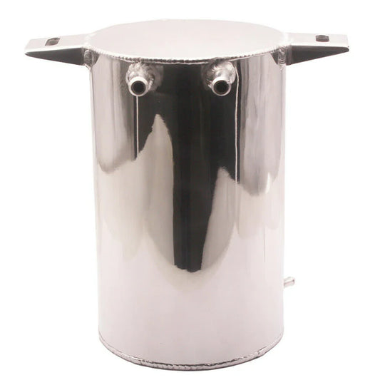 A24-2428-4.5Liter Alloy Mirror Polished Aluminum Swirl Pot Universal Fuel Surge Tank