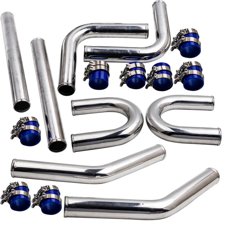 A24-1223-2.5 Inch 63mm 6061 Aluminum Universal Intercooler Turbo Piping Pipe Kit